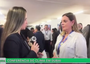 A deputada Claudia Lélis reforça o compromisso do estado com às questões do clima, durante a Cop28