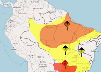 Inmet emite três alertas de chuva para o estado durante esta semana