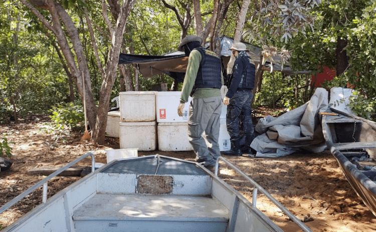 No combate à pesca predatória, Naturatins apreende 5.950 metros de redes, 40 quilos de pescado e aplica mais de R$ 14 mil em multas