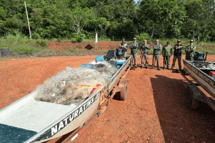Fiscalização realizada pelo Naturatins apreende 70 kg de pescado na região norte do Tocantins