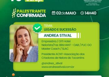 Empresária e líder do setor pecuário, Andrea Stival, compartilhará sua experiência em palestra sobre Legado e Sucessão na 49ª Expo Gurupi