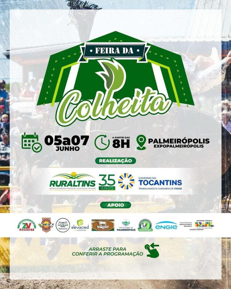 2ª Feira da Colheita acontecerá durante a ExpoPalmeirópolis nos dias 05 a 07 de junho; Confira a programação