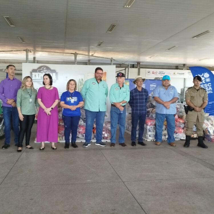 Sindicato Rural de Araguaína faz entrega de alimentos arrecadados durante Expoara 2024