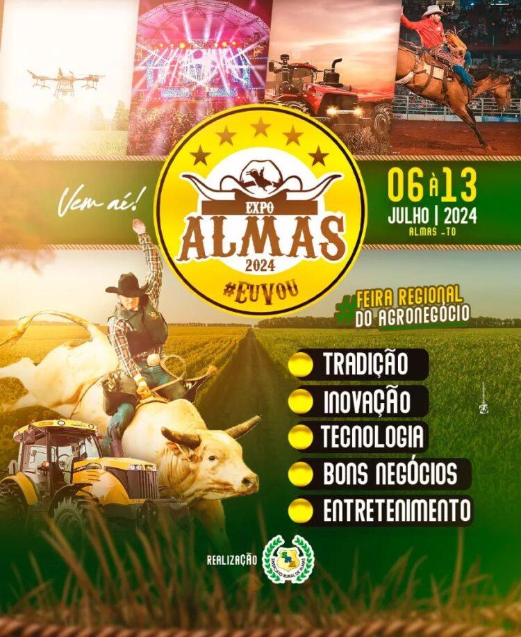 ExpoAlmas 2024 promete agitar o sudeste tocantinense de 06 a 13 de julho