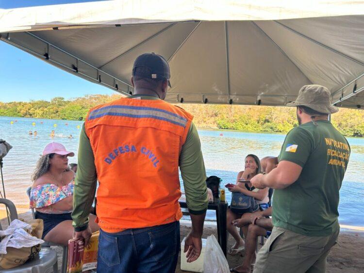 Tocantins intensifica fiscalização e promove educação ambiental nas praias do extremo sul do Estado