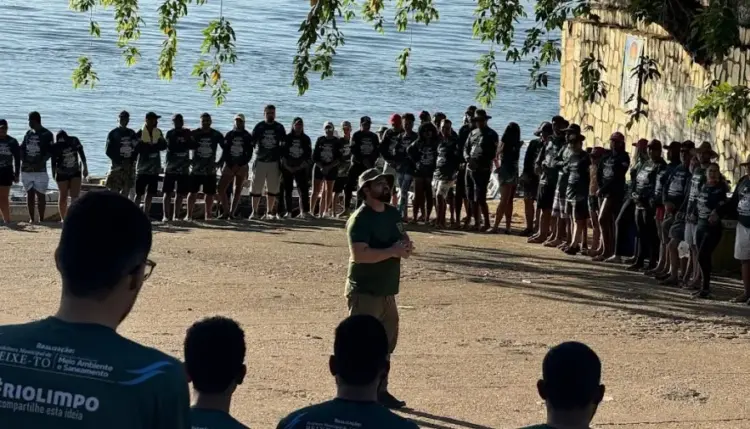 Em Peixe, Naturatins participa da 18ª edição do Projeto Amigos do Rio e retira mais de 5 toneladas de resíduos do Rio Tocantins