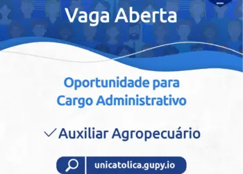 UniCatólica está com vaga aberta para Auxiliar Agropecuário