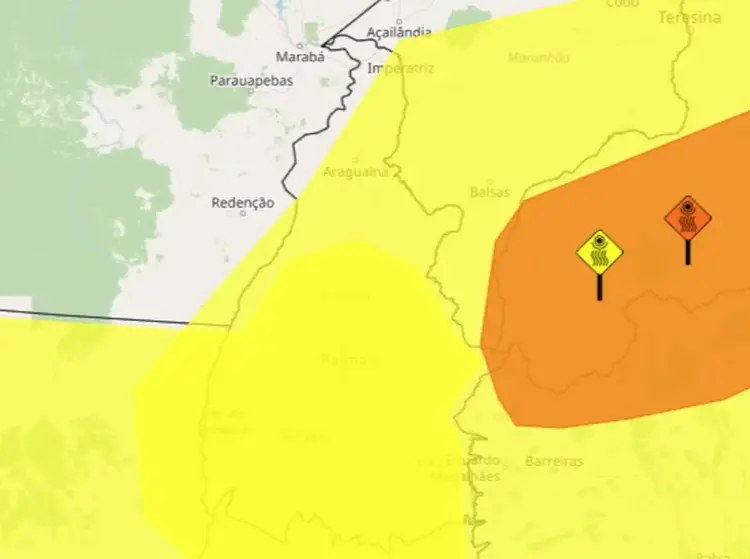 Tocantins tem alerta de chuvas intensas até quarta-feira (16); Veja as regiões