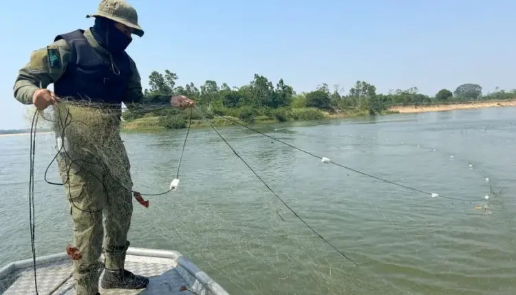 Operação Piracema apreende 200 metros de redes de pesca no Tocantins
