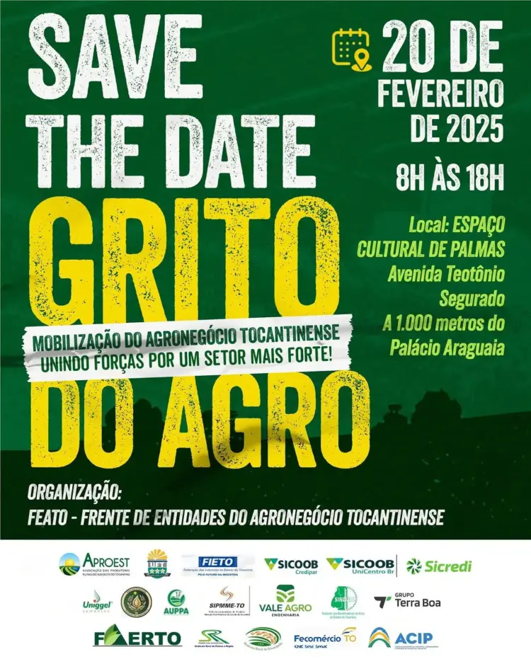 “Grito do Agro” reúne especialistas para discutir regularização ambiental e sustentabilidade no Tocantins