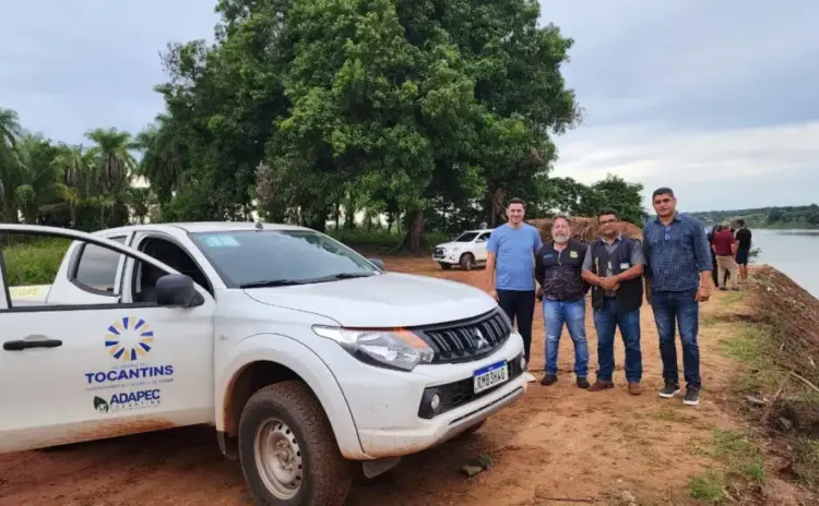 Barreira sanitária fixa da Adapec em Aguiarnópolis começou a operar no local da balsa neste sábado, 1º