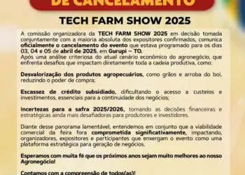 Tech Farm Show 2025 é cancelada devido a desafios do agronegócio