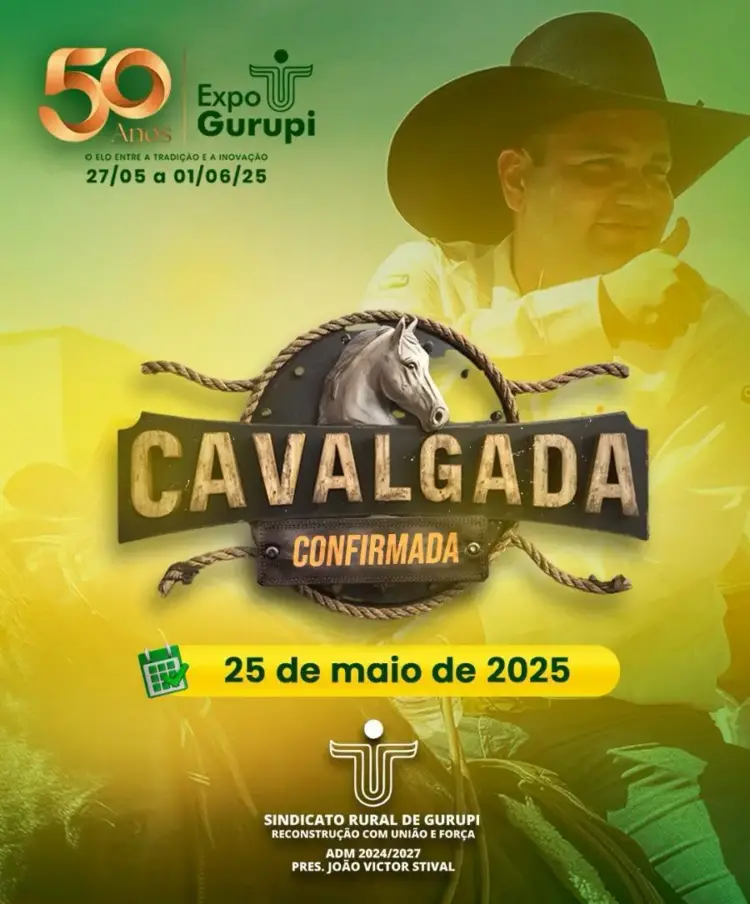 Cavalgada da 50ª Expo Gurupi já tem data confirmada para 25 de maio