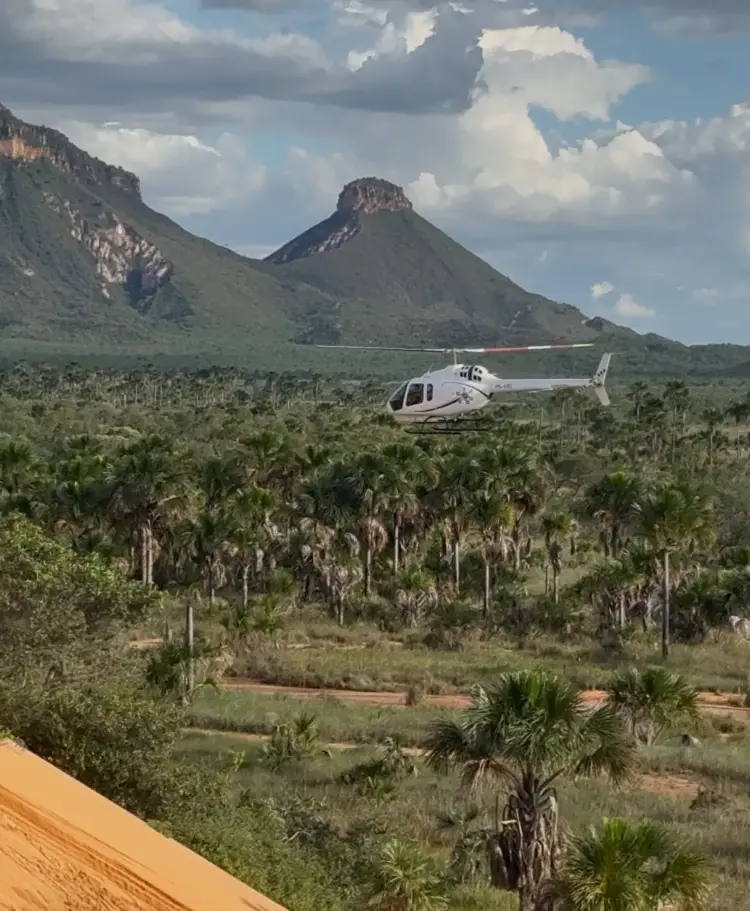 Naturatins apura crime ambiental após helicóptero pousar ilegalmente nas dunas do Parque Estadual do Jalapão