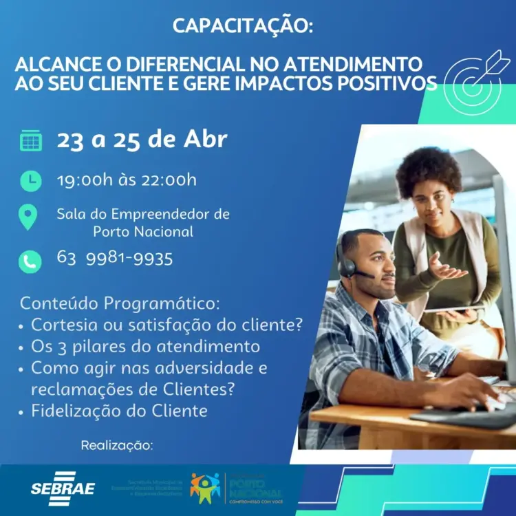 Capacitações do Sebrae Tocantins impulsionam negócios em Porto Nacional