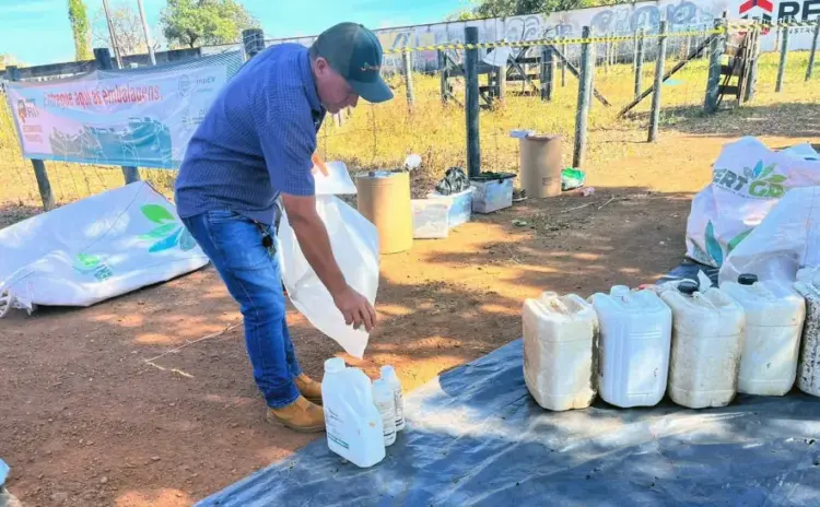 Ação recolhe milhares de embalagens de agrotóxicos durante a Semana do Meio Ambiente