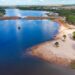 Prainha da Via Lago é considerada própria para banho em novo boletim da qualidade da água