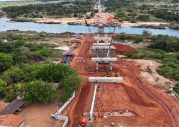 Seis meses após acidente com vítimas, ponte entre TO e MA tem 50% das obras concluídas