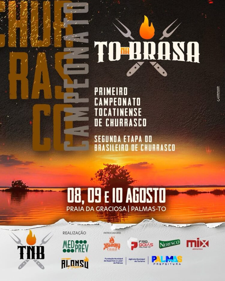 Festival TO na Brasa promete três dias de churrasco, música e cultura em Palmas