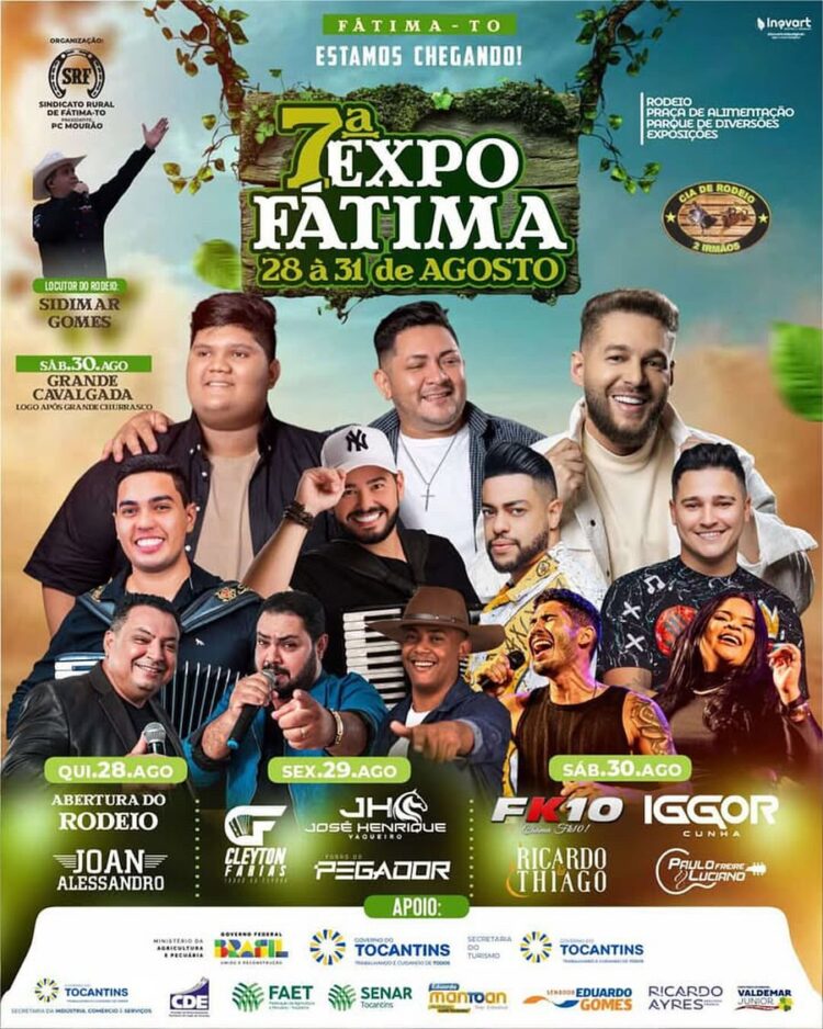 Fátima se prepara para a 7ª ExpoFátima com shows, rodeio e grande cavalgada