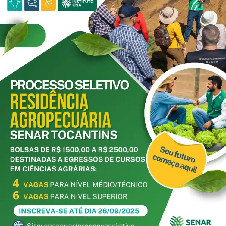 Senar lança Programa de Residência Agropecuária