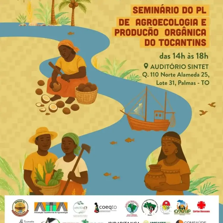 Movimentos sociais realizam Seminário de apresentação do PL de Agroecologia e Produção Orgânica do Tocantins