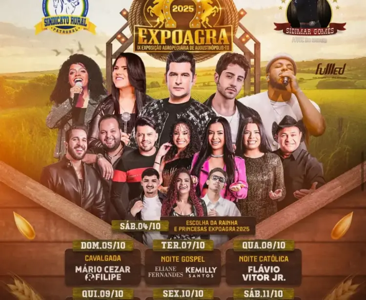 Expoagra 2025 reúne cultura, tradição e agronegócio em Augustinópolis