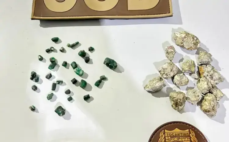 Polícia prende garimpeiro com pedras preciosas durante operação na TO-080
