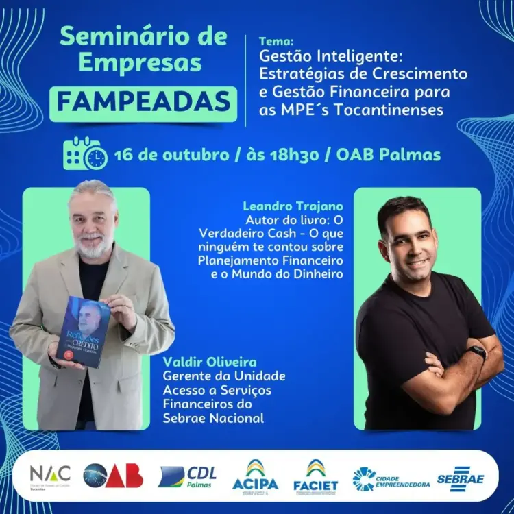 Sebrae promove seminário para orientar empreendedores sobre crédito e gestão estratégica