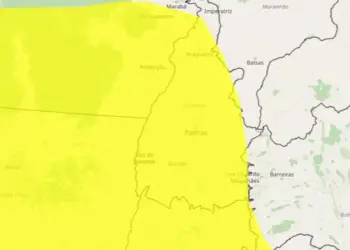 Semana começa com alerta amarelo de chuvas que atinge quase todo o Tocantins