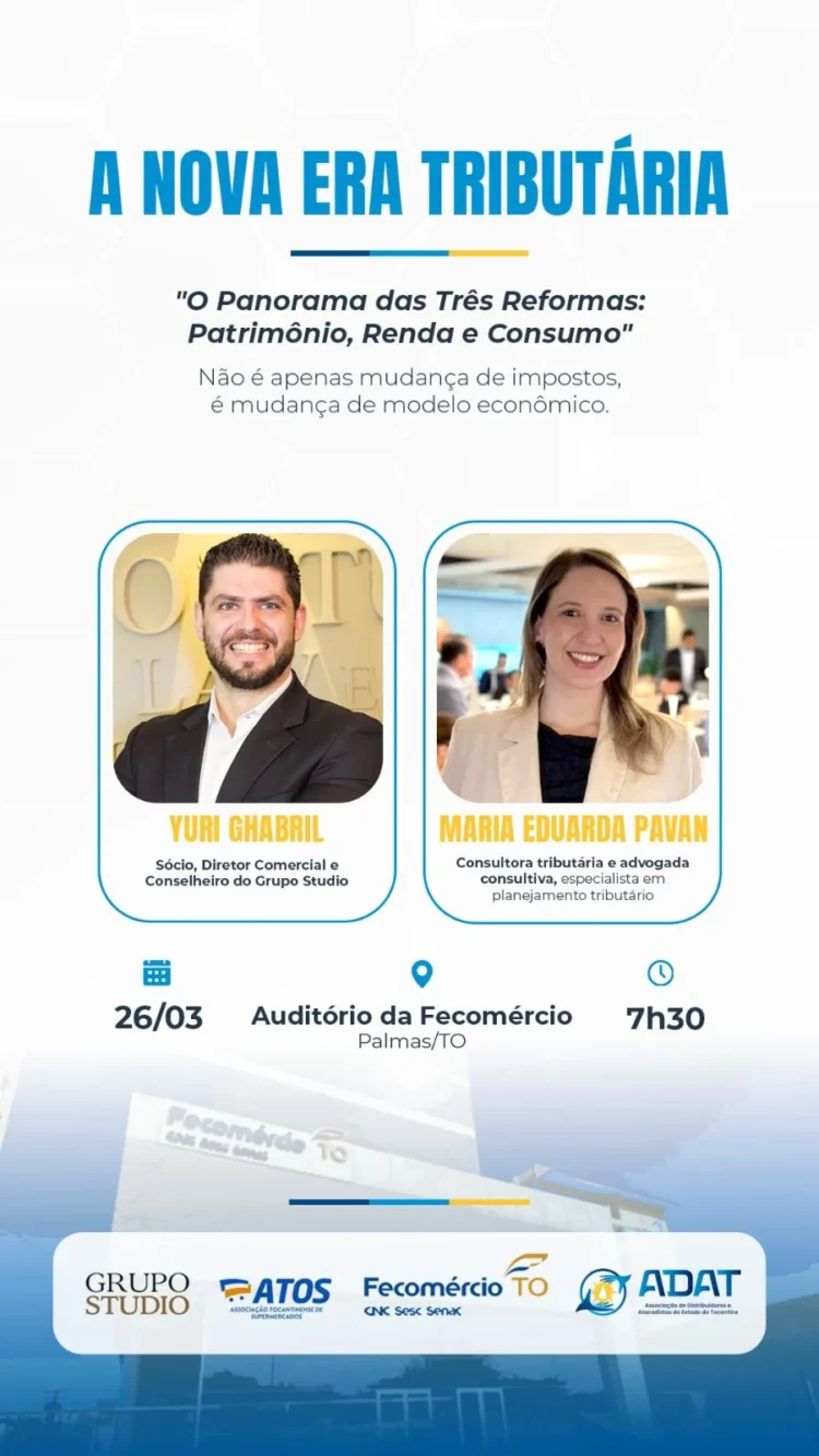 ADAT convida empresários para debate sobre a nova era tributária em Palmas