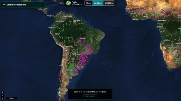 Inteligência artificial revoluciona monitoramento agrícola com mapa global inédito