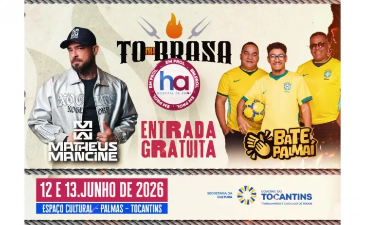 Atrações musicais reforçam programação do Tô na Brasa, evento beneficente do Hospital de Amor