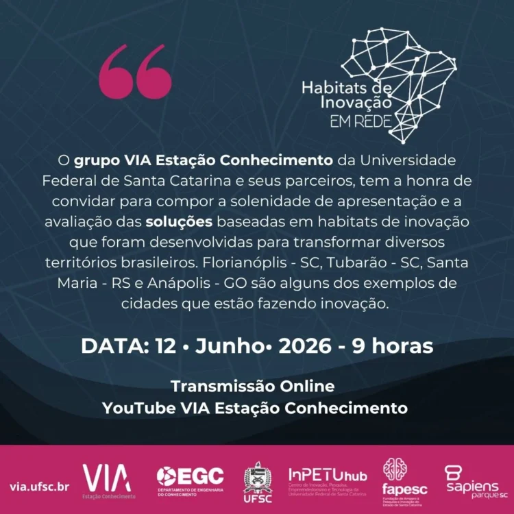 Pequi marca presença em banca sobre ecossistemas de inovação promovida pela Universidade Federal de Santa Catarina