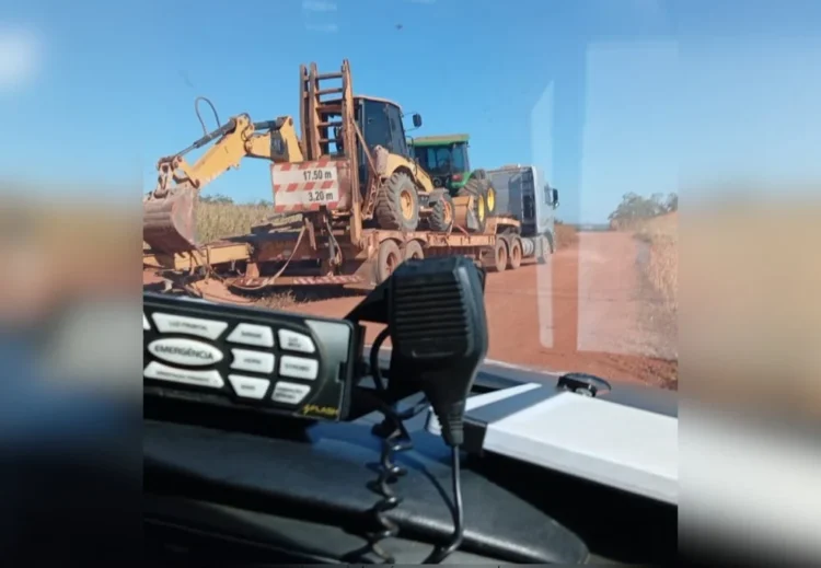 PRF recupera maquinários avaliados em R$ 2 milhões após roubo em canteiro de obras no Tocantins