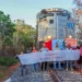 Manifestantes bloqueiam Ferrovia Norte-Sul em Palmeirante e cobram conclusão de assentamento