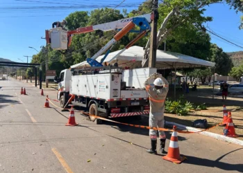 Taquaruçu recebe reforço de manutenções preventivas na rede elétrica para realização do Festival Gastronômico